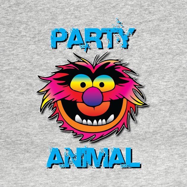 Party Animal Muppet - Blue by Hunter